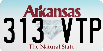 AR license plate 313VTP