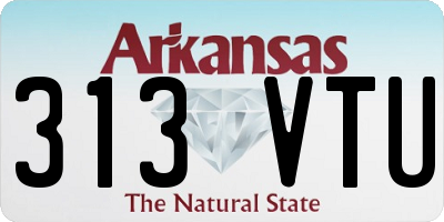 AR license plate 313VTU