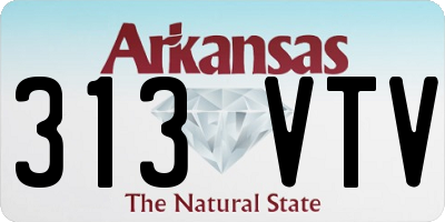 AR license plate 313VTV