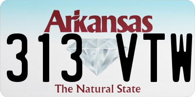 AR license plate 313VTW