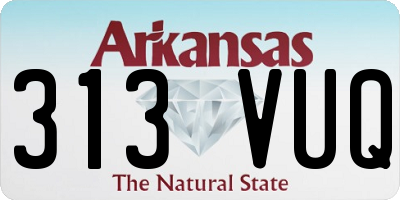 AR license plate 313VUQ