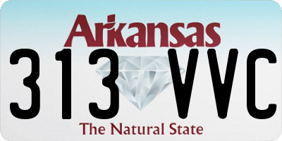 AR license plate 313VVC