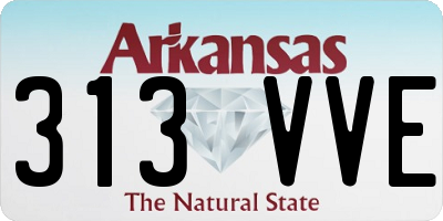 AR license plate 313VVE