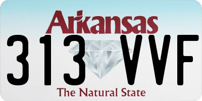 AR license plate 313VVF