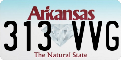 AR license plate 313VVG
