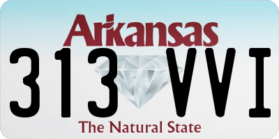 AR license plate 313VVI