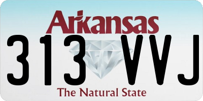 AR license plate 313VVJ