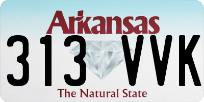 AR license plate 313VVK