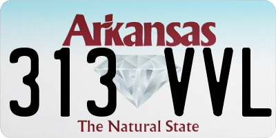 AR license plate 313VVL
