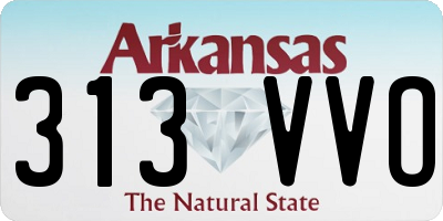 AR license plate 313VVO