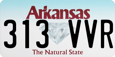 AR license plate 313VVR