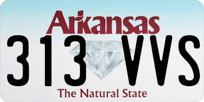 AR license plate 313VVS