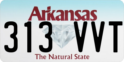 AR license plate 313VVT