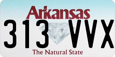 AR license plate 313VVX