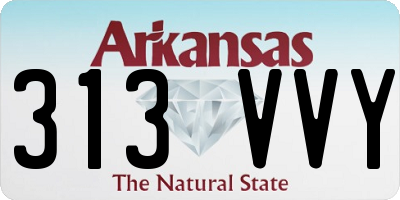 AR license plate 313VVY