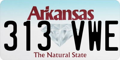 AR license plate 313VWE