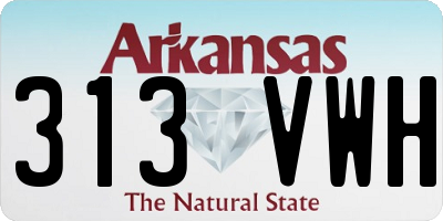 AR license plate 313VWH