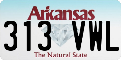 AR license plate 313VWL