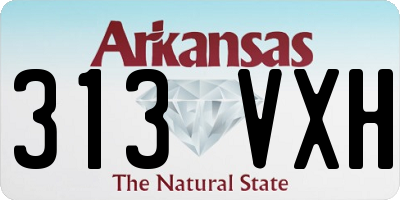 AR license plate 313VXH