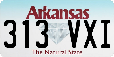AR license plate 313VXI