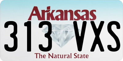AR license plate 313VXS