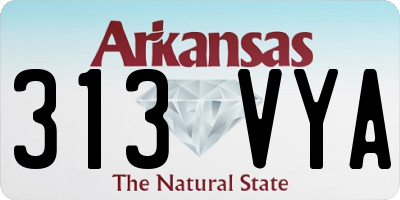 AR license plate 313VYA