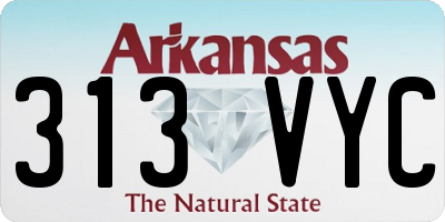 AR license plate 313VYC