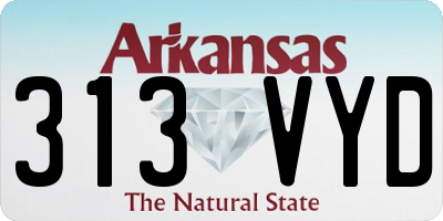 AR license plate 313VYD