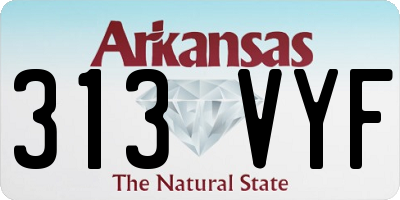 AR license plate 313VYF
