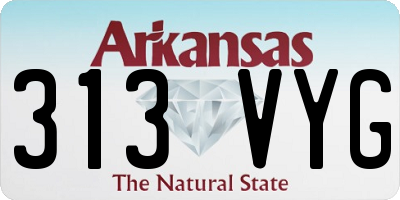 AR license plate 313VYG