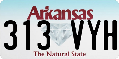 AR license plate 313VYH