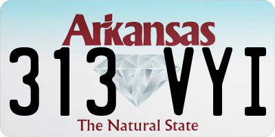 AR license plate 313VYI