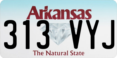 AR license plate 313VYJ