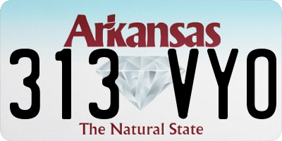 AR license plate 313VYO