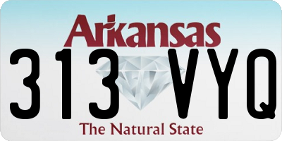 AR license plate 313VYQ