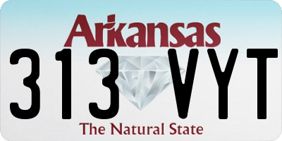 AR license plate 313VYT