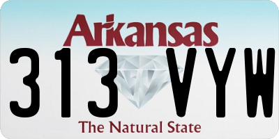 AR license plate 313VYW