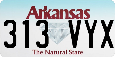 AR license plate 313VYX