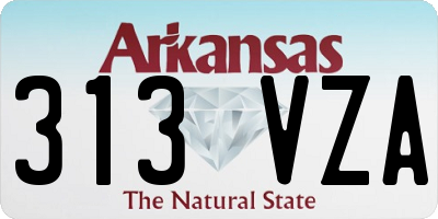 AR license plate 313VZA