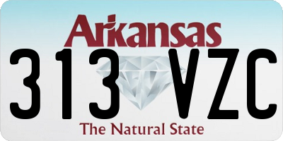 AR license plate 313VZC