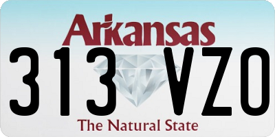 AR license plate 313VZO