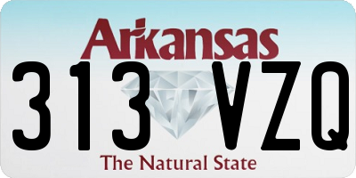 AR license plate 313VZQ