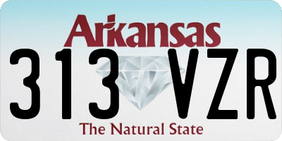 AR license plate 313VZR