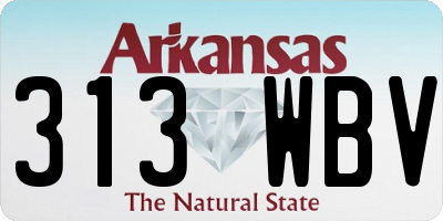 AR license plate 313WBV