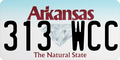 AR license plate 313WCC