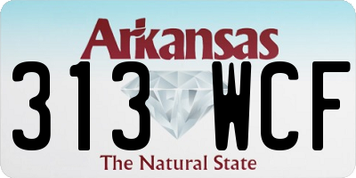 AR license plate 313WCF