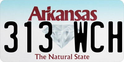 AR license plate 313WCH