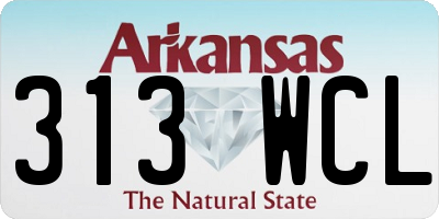 AR license plate 313WCL