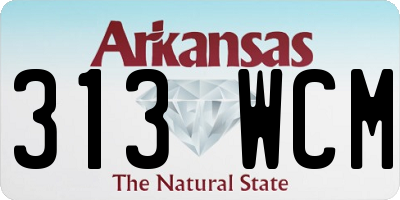 AR license plate 313WCM
