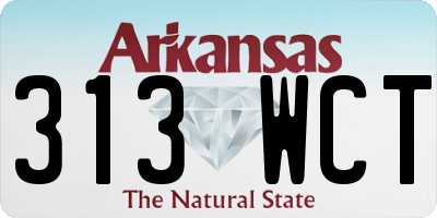 AR license plate 313WCT